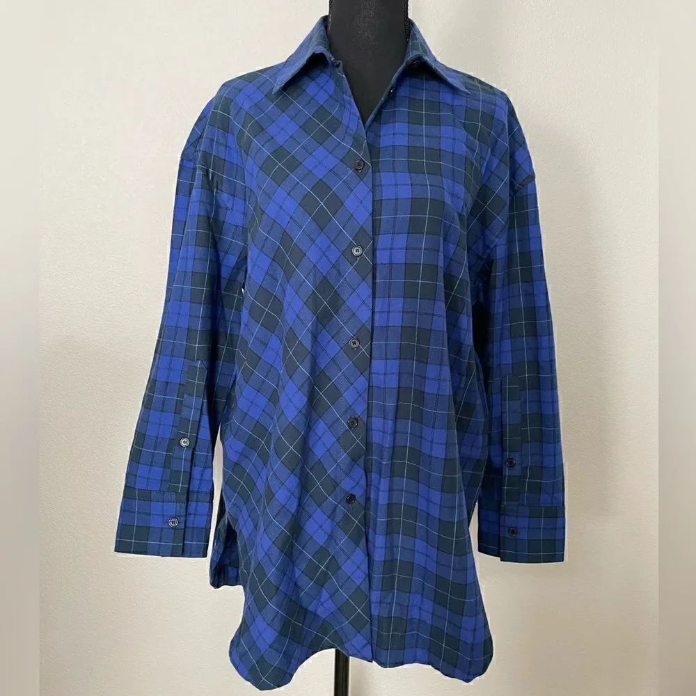 NWT Zara Plaid Flannel Shirt